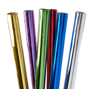 Rollo de papel Metálico C/25 Mts. <br>Varios Colores