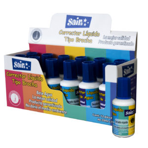 Corrector en Brocha Saira 20ml Caja C/12 Pzas