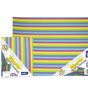 Foamy Arcoiris <br> Colores Pasteles<br>Carta  y 43x56