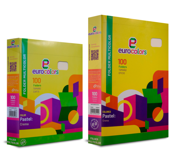 Folder Eurocolors Tamaño Carta y Oficio
